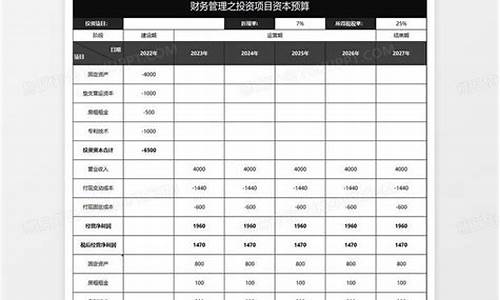 财务管理中的资本预算方法(财务规划与资本预算具体操作程序与方法)